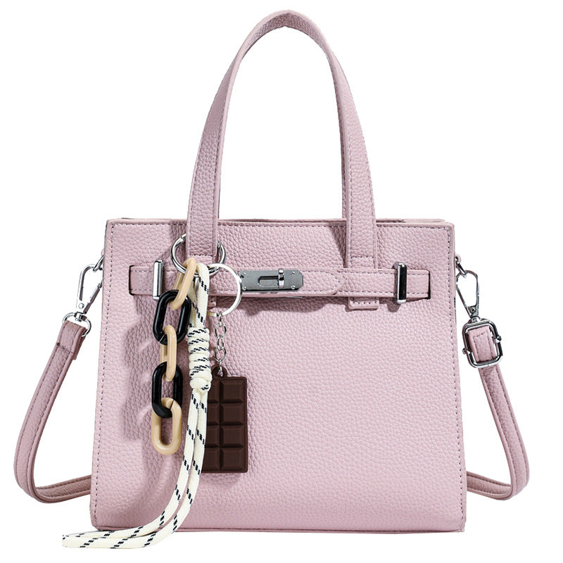 Ladies elegant mini bag with detachable pendant-https://detail.1688.com/offer/892794450422.html-Calm Wears-Sakura Pink-Size: without pendant-Calm Wears