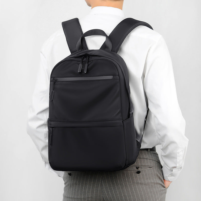 Urban backpack with intelligent compartment system and water-repellent material