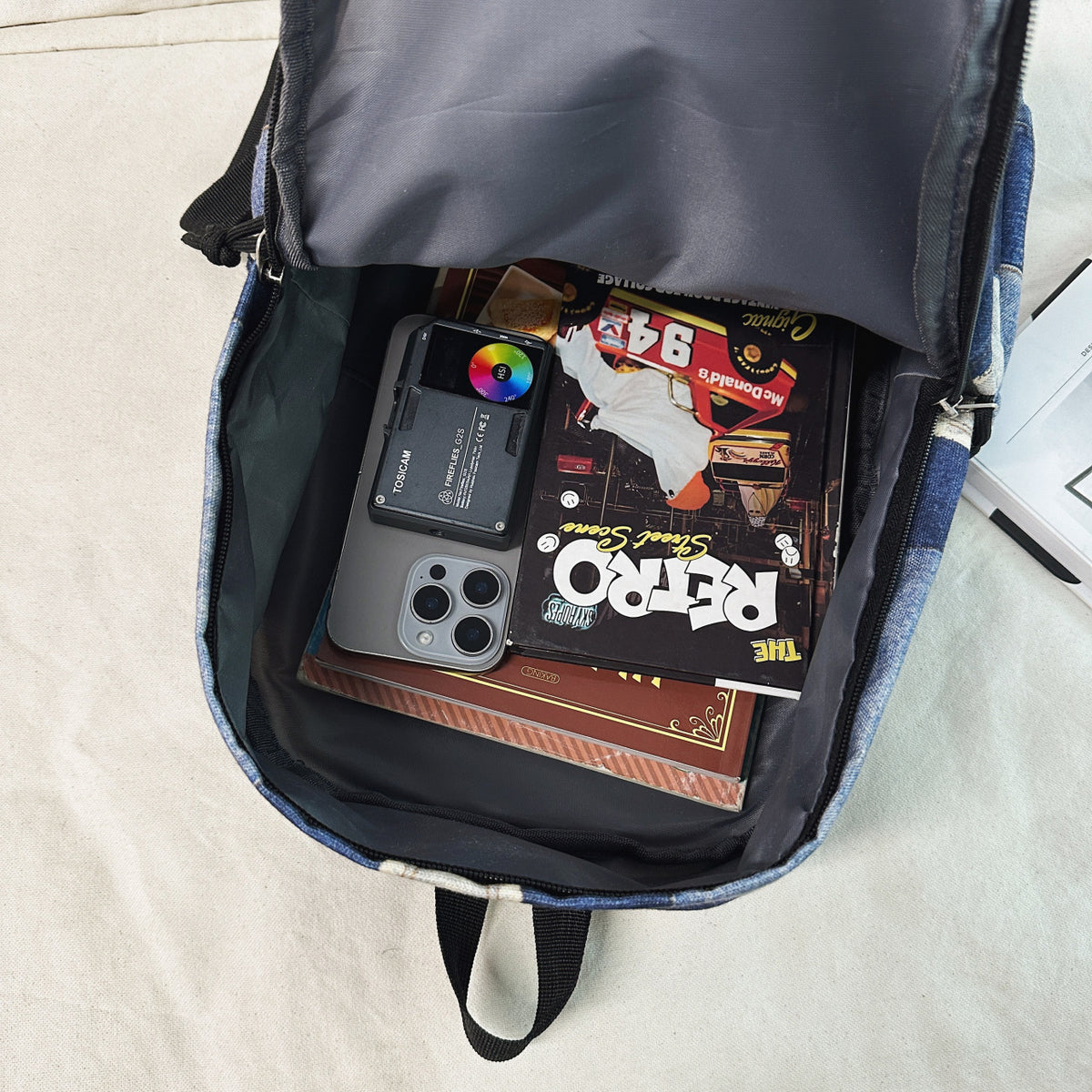 Backpack in Creative Patchwork Design
