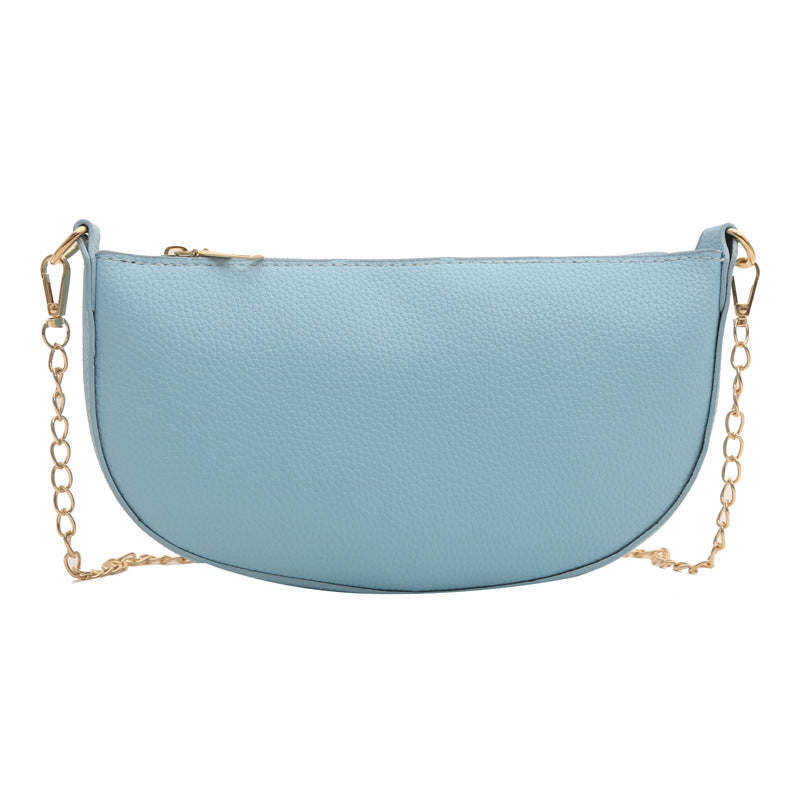 Minimalist Half-Moon Crossbody Bag