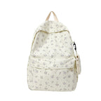 Flower patterned backpack