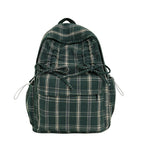 Checked Casual Drawstring Backpack