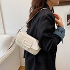 Structured Leather Crossbody Bag