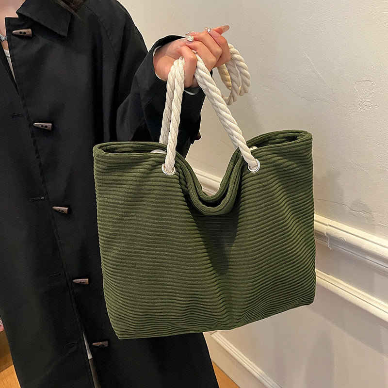 Stylish Textured Beach Tote Calm Wears