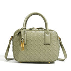 Textured Leather Boutique Handbag