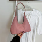 Textured Woven Shoulder Bag