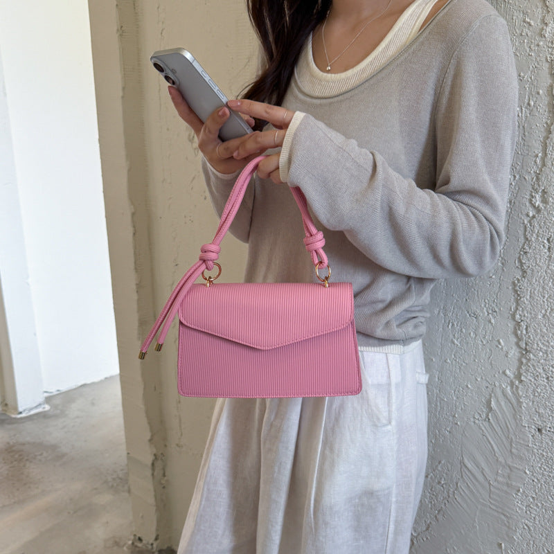 WoElegant Textured Handheld Satchel Bag