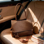 Women's shoulder bag in elegant crocodile look with adjustable shoulder strap-https://detail.1688.com/offer/996543631623.html-Calm Wears-Braun-nothing-Calm Wears