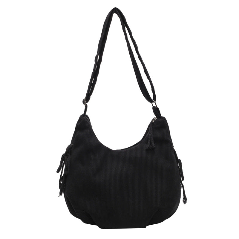Casual Textured Hobo Bag Calm Wears