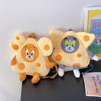 Plush Backpack in Cheese Design