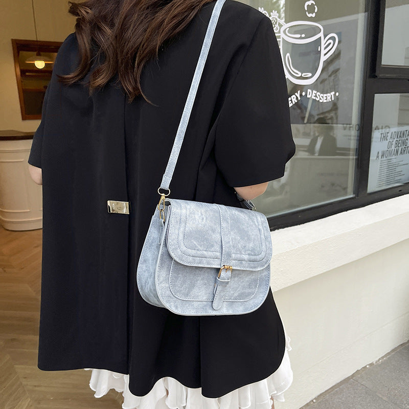 Vintage-Inspired Crossbody Satchel