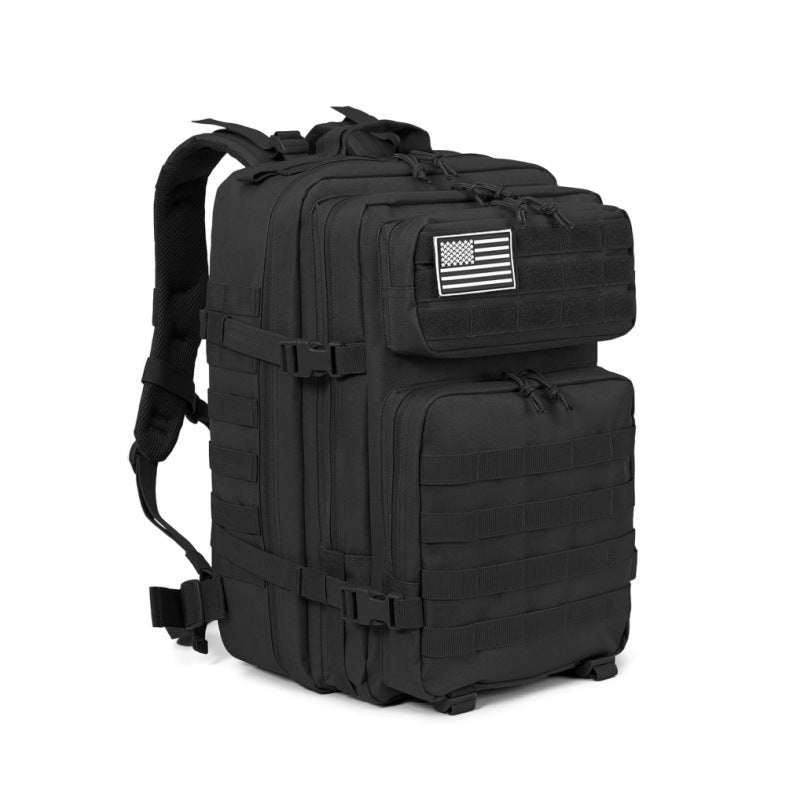 Tactical Backpack with Modular Compartment System and Reinforced Carry Handle