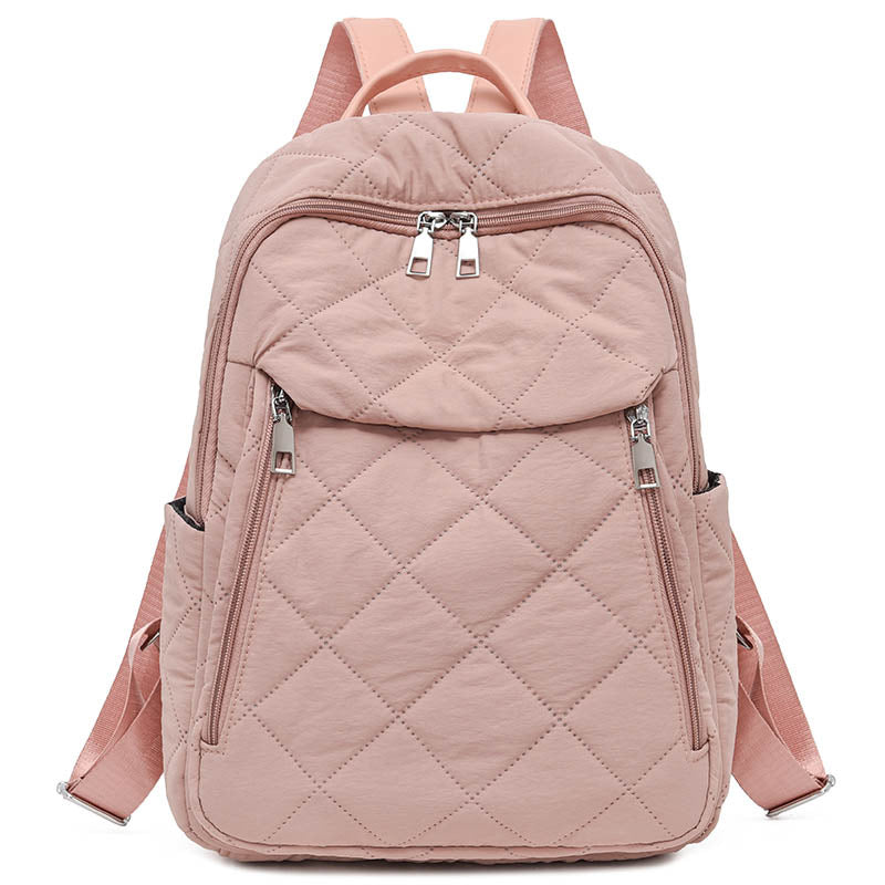 Quilted Multi-Pocket Backpack
