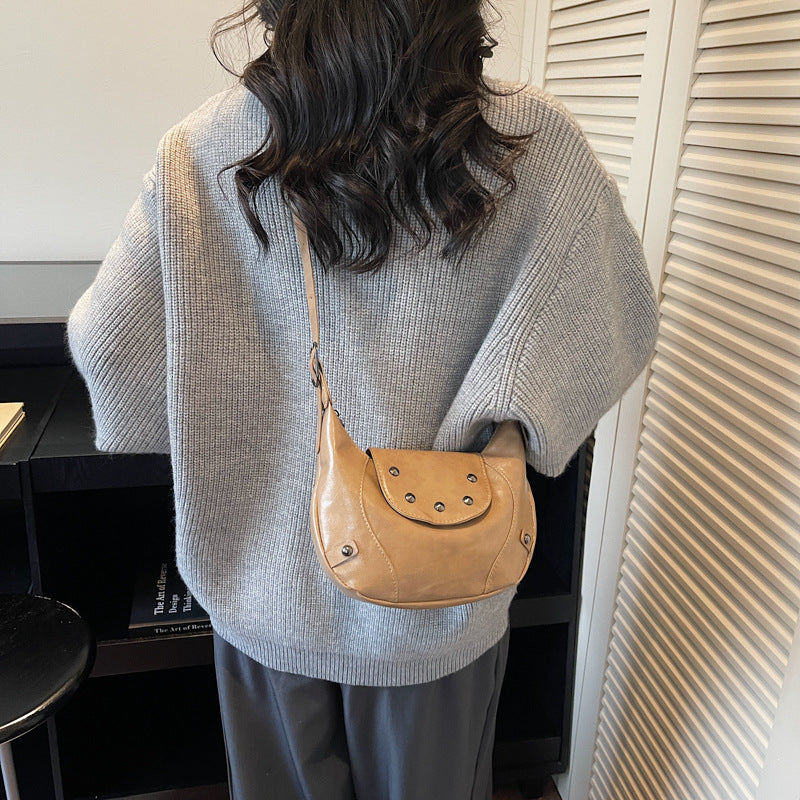 Stylish Leather Hobo Bag