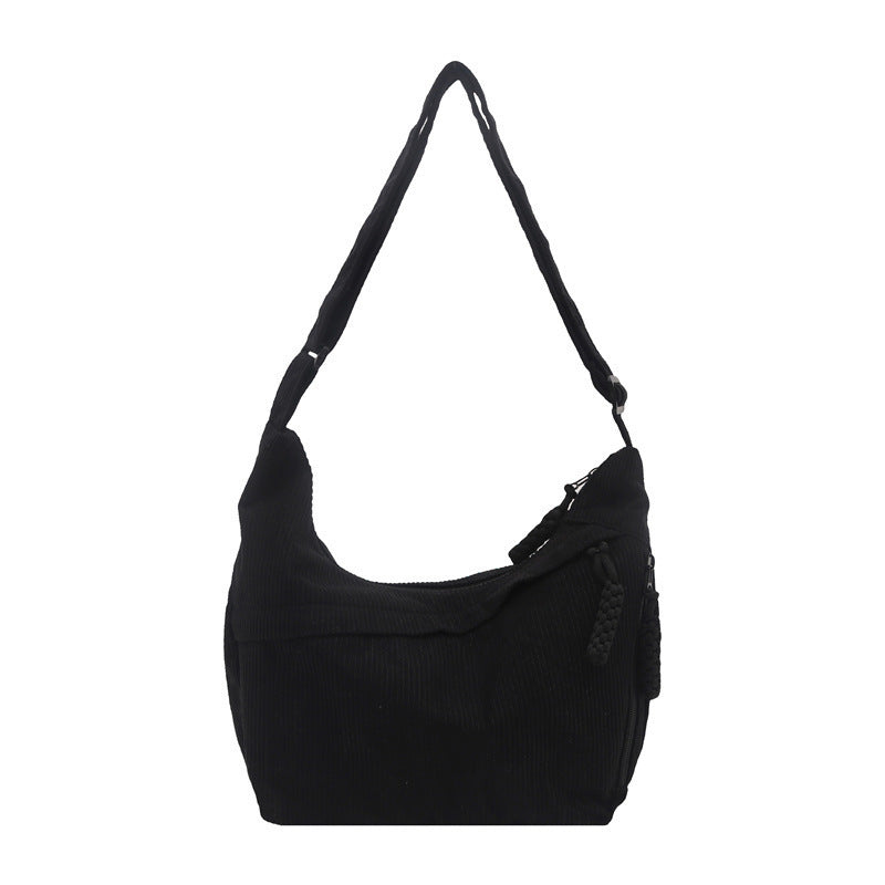 Eco-Friendly Ribbed Crossbody Bag