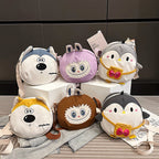 Plush children's backpack in cute penguin design