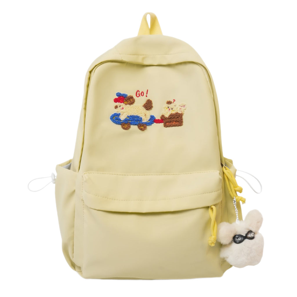 Playful Embroidered Backpack