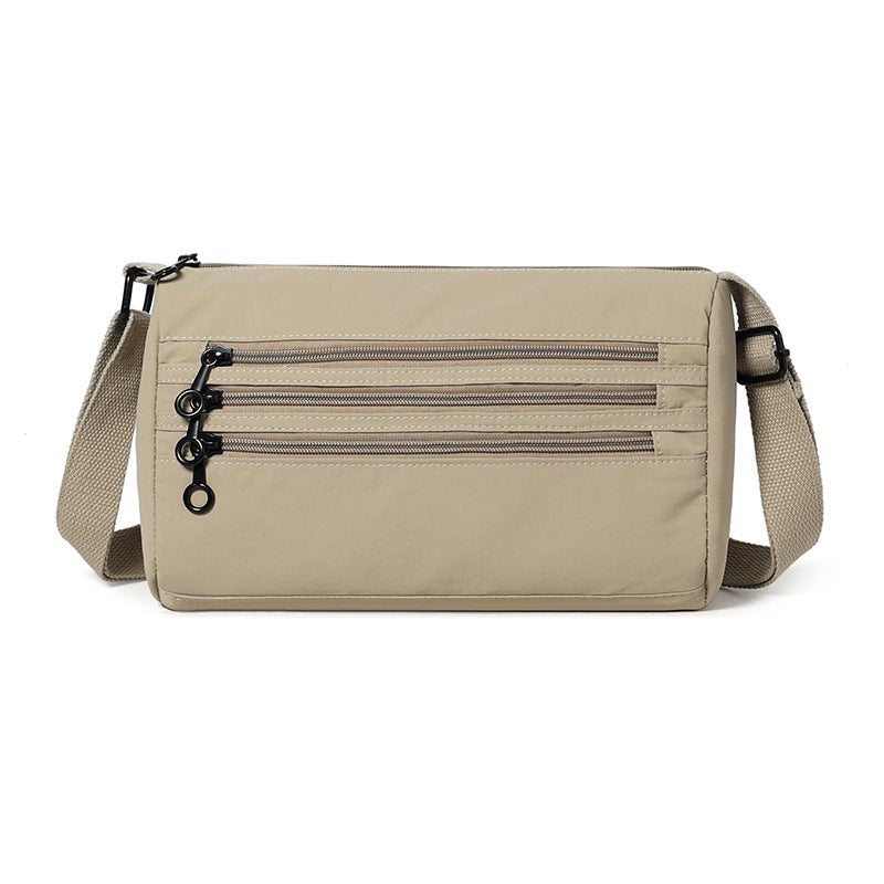 Functional Multi-Zipper Crossbody Bag