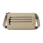 Functional Multi-Zipper Crossbody Bag