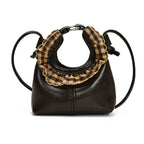 Women’s mini handbag with trendy ruffle design