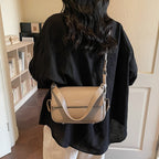 Women’s shoulder bag made of soft, textured leather with adjustable shoulder strap-https://detail.1688.com/offer/1015135723712.html-Calm Wears-Black-nothing-Calm Wears