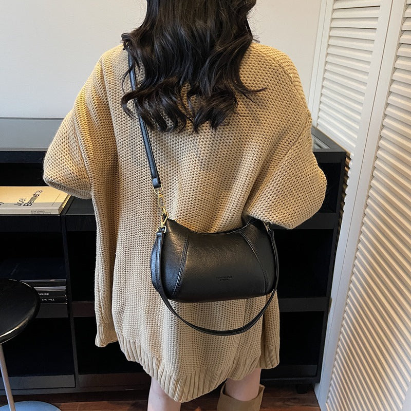 Ladies elegant shoulder bag with stylish design-https://detail.1688.com/offer/994009384246.html-Calm Wears-Black-nothing-Calm Wears