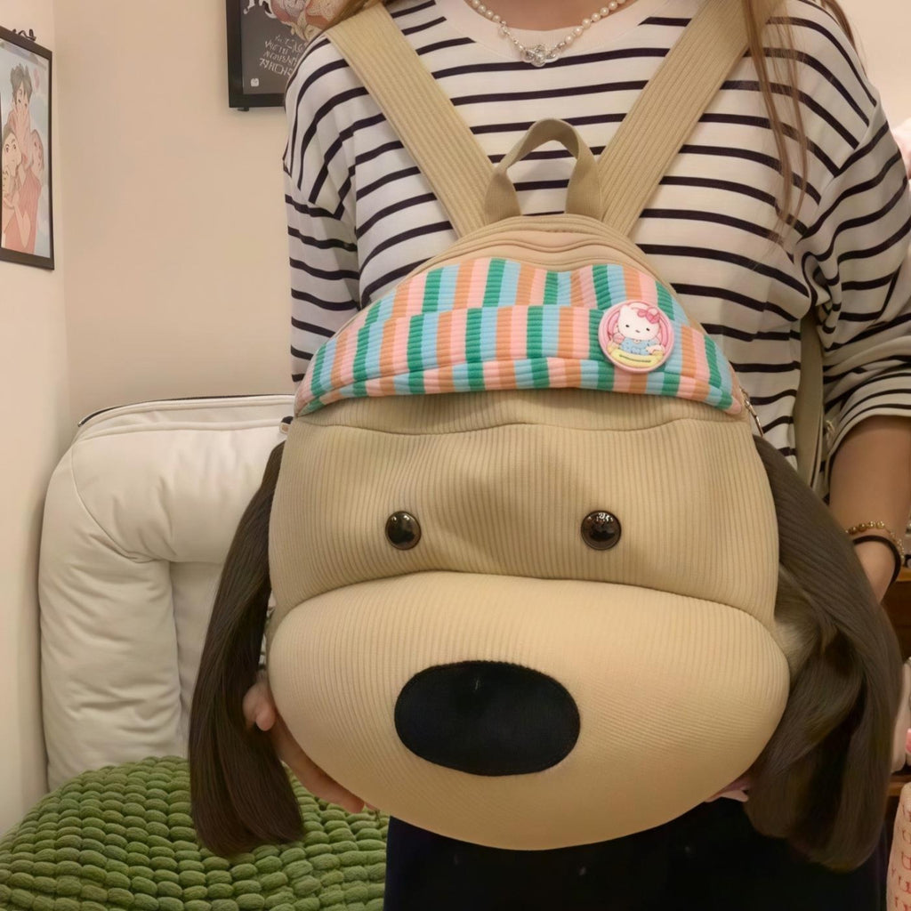 Backpack in playful animal design with ergonomic shoulder straps