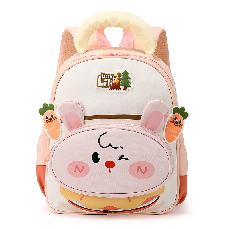 Children's Cartoon-Themed School Backpack-https://detail.1688.com/offer/1066220122335.html-Calm Wears-Flesh Pink-Calm Wears