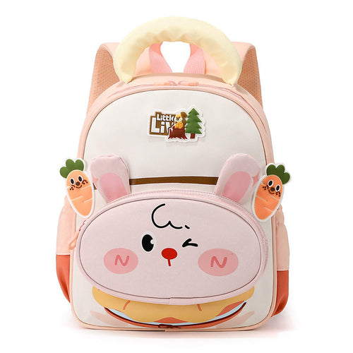 Children's Cartoon-Themed School Backpack-https://detail.1688.com/offer/1066220122335.html-Calm Wears-Flesh Pink-Calm Wears