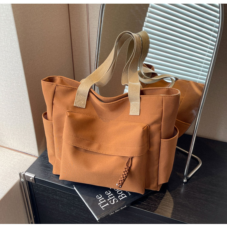 Multi-Pocket Utility Tote Bag