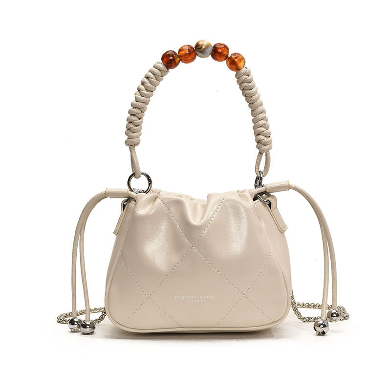 Ladies mini shoulder bag with decorative chain strap and trendy charm-https://detail.1688.com/offer/1026168776931.html-Calm Wears-Black-nothing-Calm Wears