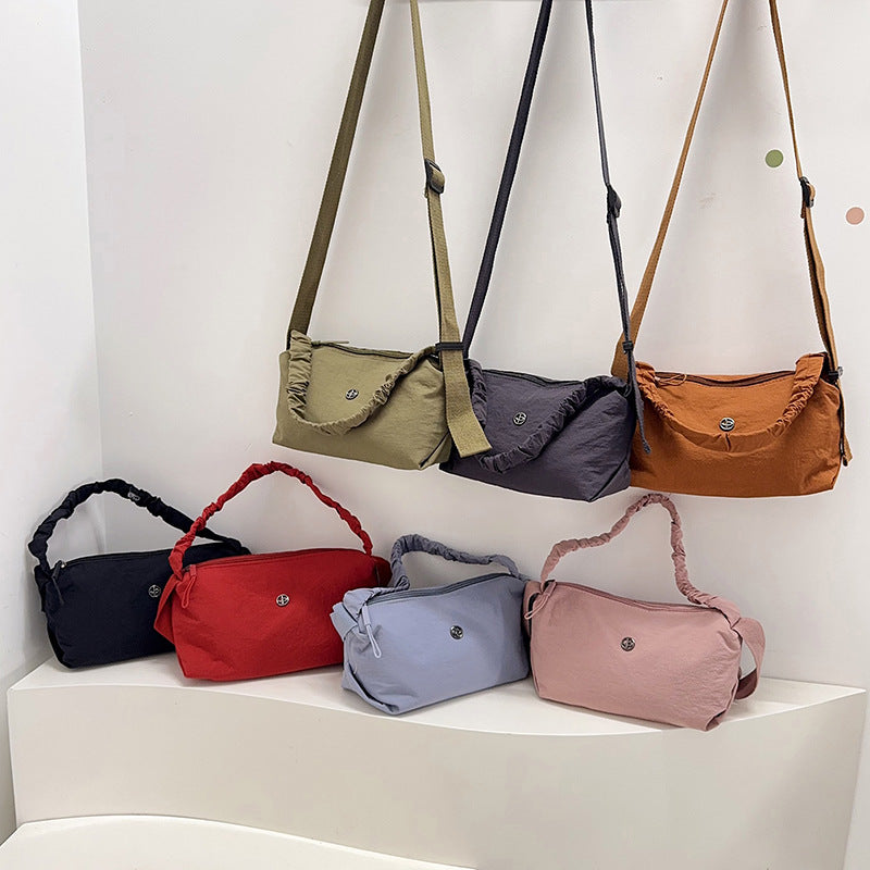 Versatile Crushable Fabric Crossbody Bag
