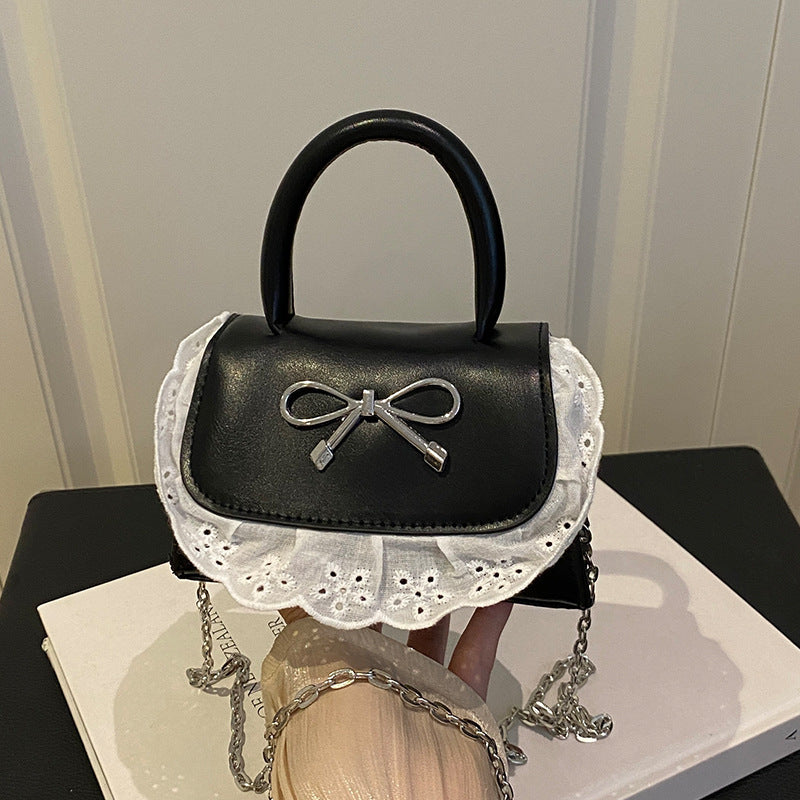Ladies Mini Handbag with Ruffle Detail