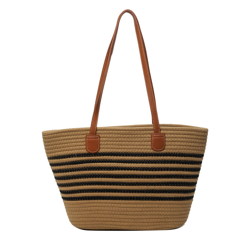 Stylish Striped Beach Tote Calm Wears