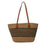 Stylish Striped Beach Tote Calm Wears