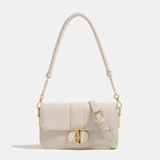 Crocodile-Embossed Crossbody Handbag