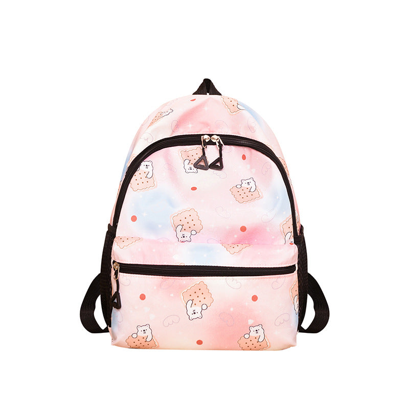 Cute Animal-Print School Backpack