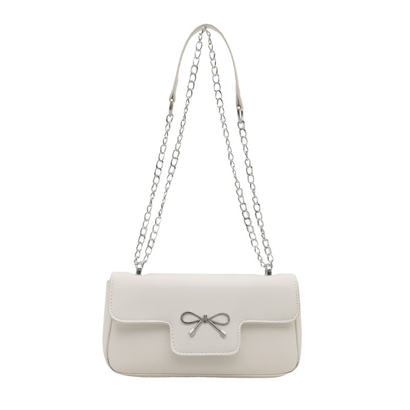 Elegant Bow Accent Crossbody Bag