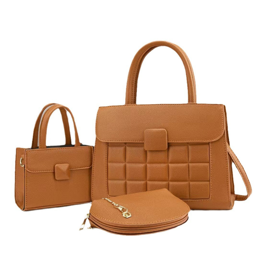 Women high-quality handbag set with stylish accents