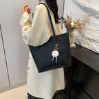 Women structured tote bag-https://detail.1688.com/offer/848972362102.html-Calm Wears-Khaki-Size: With pendant-Calm Wears