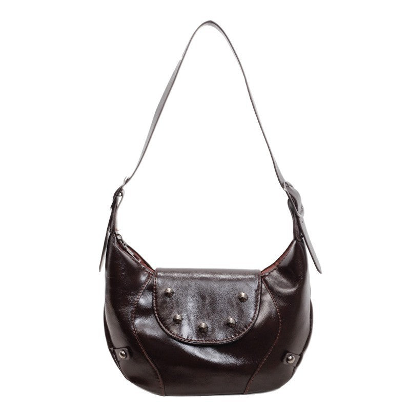 Stylish Leather Hobo Bag