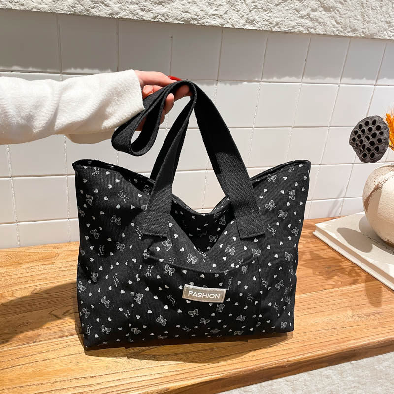 Ladies fashionable tote bag with heart design-https://detail.1688.com/offer/1032471040126.html-Calm Wears-Black-nothing-Calm Wears