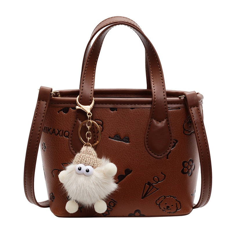 Ladies Mini Handbag with Cute Pendant