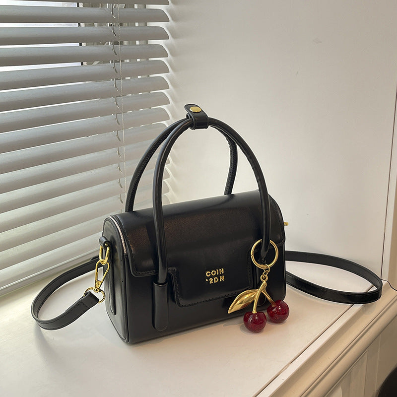 Women's mini handbag with elegant structure and charming pendant-https://detail.1688.com/offer/998600900790.html-Calm Wears-Black-Size: with tag-Calm Wears