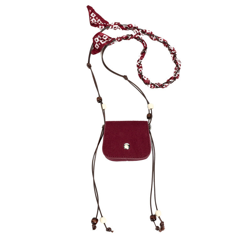 Women's mini handbag with adjustable chain strap and customizable design-https://detail.1688.com/offer/1006006359082.html-Calm Wears-Wine red-nothing-Calm Wears