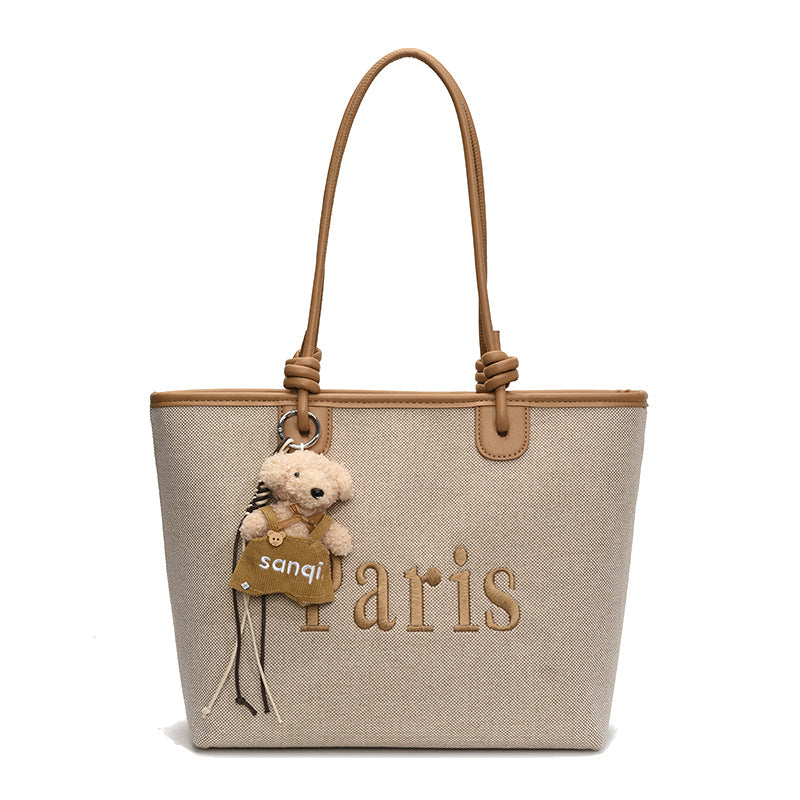 Elegant Paris Themed Tote Bag