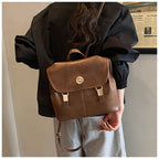 Vintage-Inspired Leather Backpack