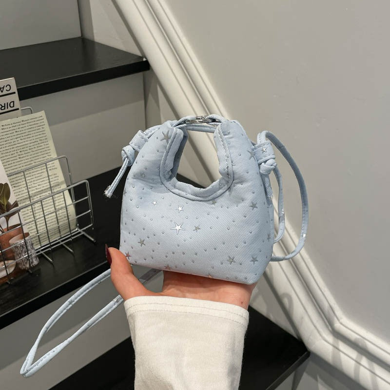 Women's Mini Crossbody Bag with Star Pattern