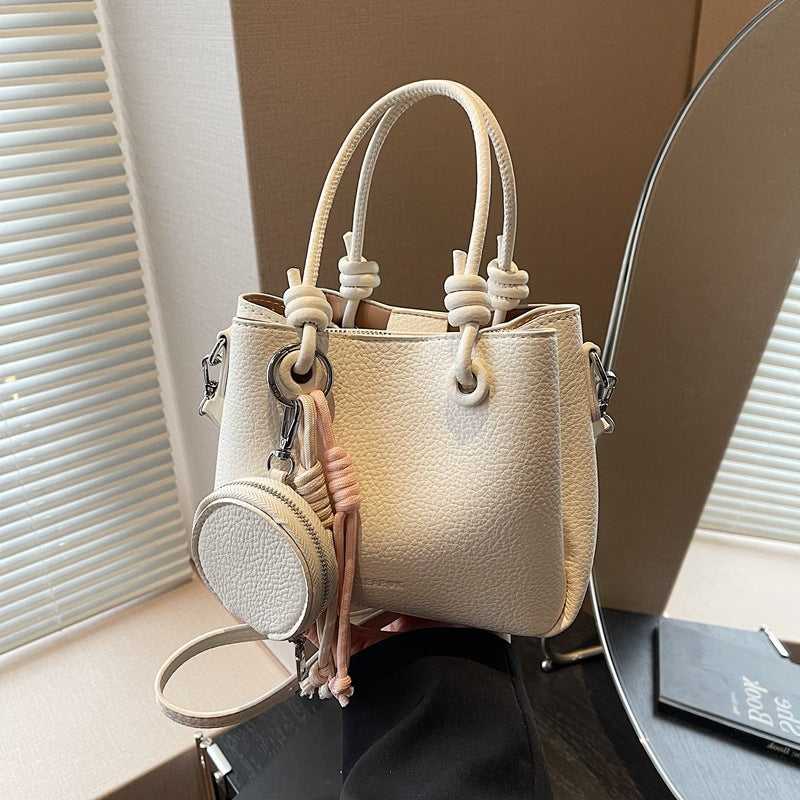 Ladies mini handbag with removable coin pouch