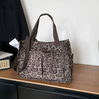 WoChic Leopard Print Utility Tote Bag
